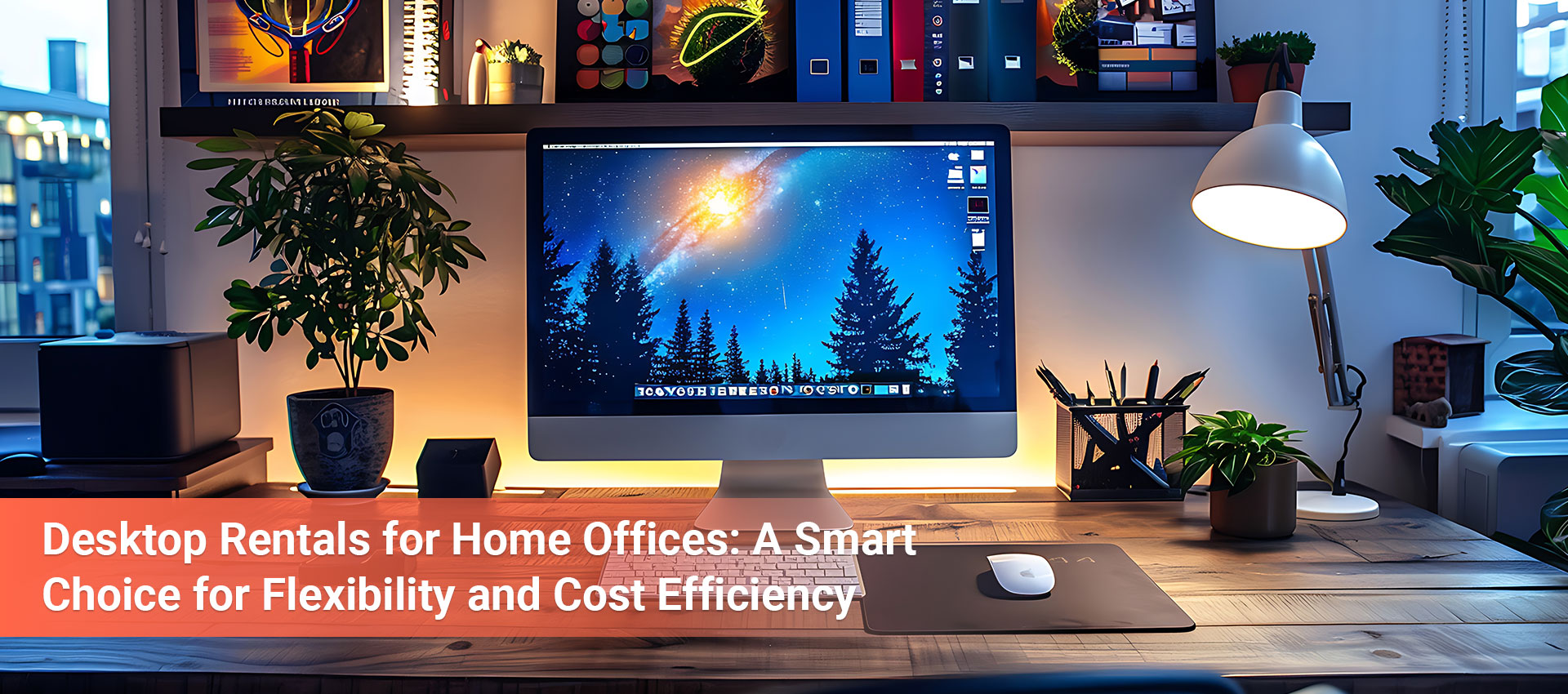 Illustration of Desktop Rentals for Home Offices